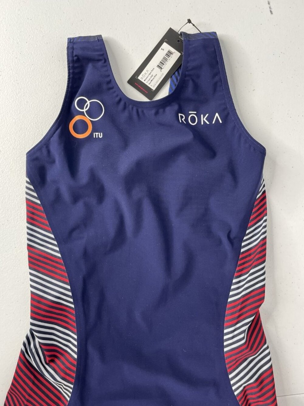 ROKA Women's USA Theme Open Back USAT Tri Suit NWT Small - Picture 2 of 5